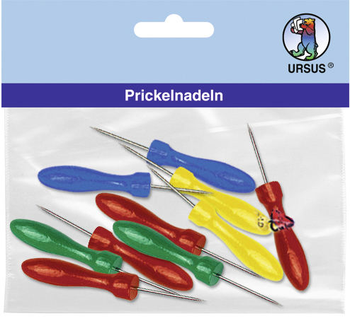 Priknaalden met houten handvat